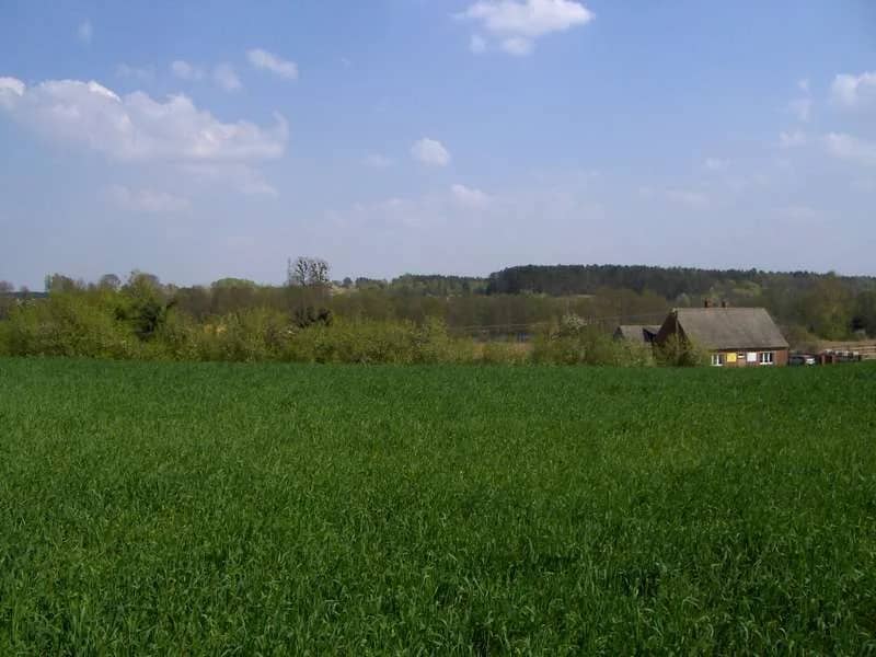 dwie duże działki nad jeziorem, blisko miasta