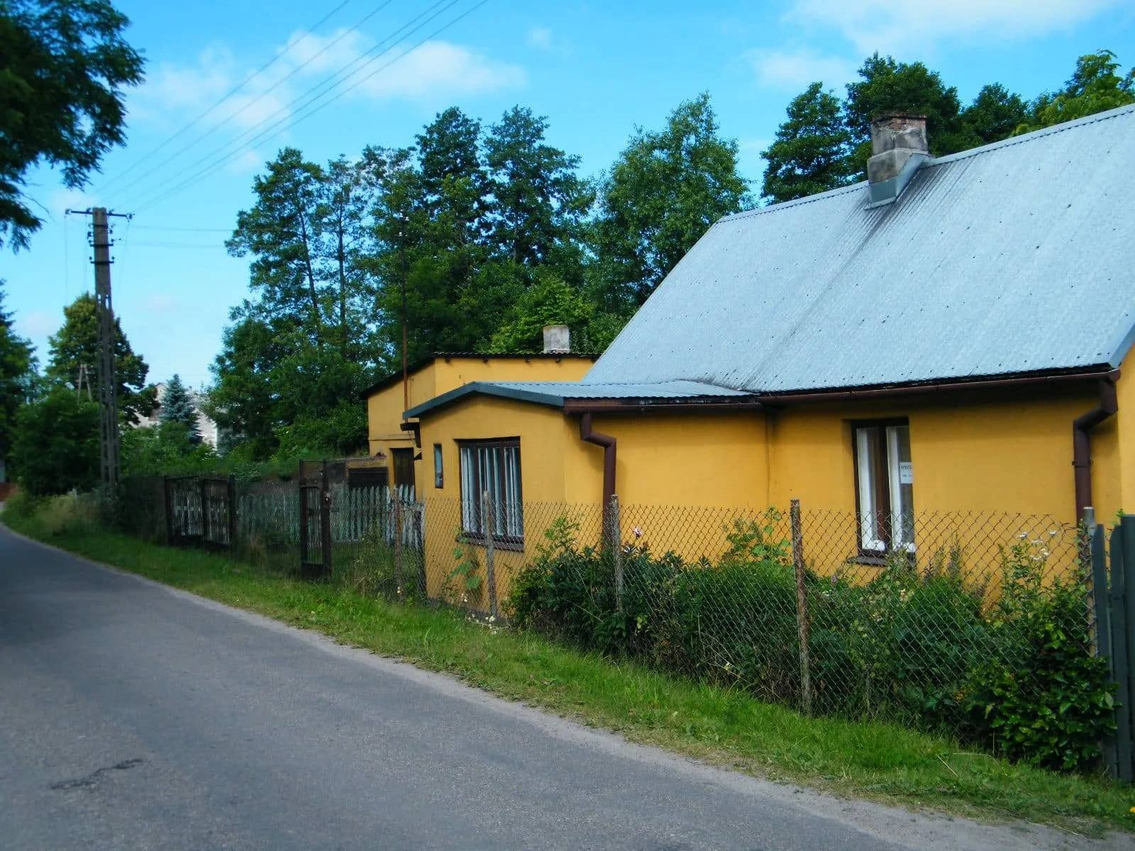 Nieruchomość zabudowana dom Bodzanów k. Płocka 2445 m2 działka