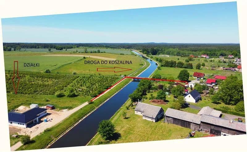 Kompleks działek budowlanych w Rosnowie, gmina Manowo