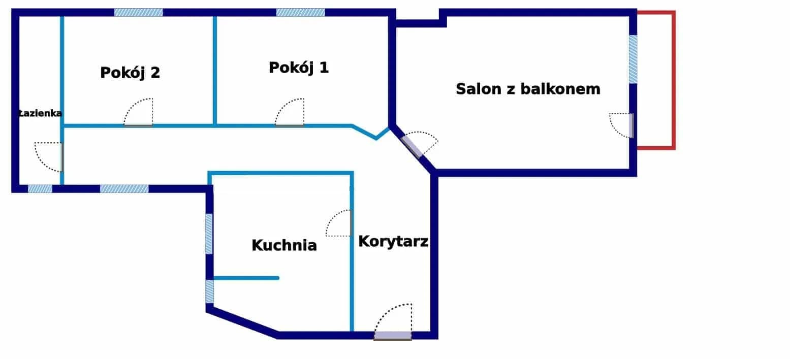 Przestronne 3 pokojowe mieszkanie w centrum!!!