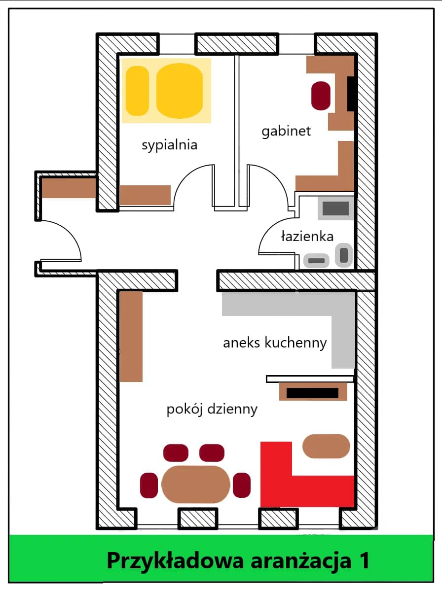 Apartament 5 pokoi 68m2 - mnogość aranżacji - Poznań Ogrody