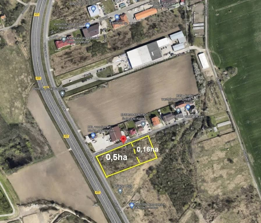 Działka 6700m² do wynajęcia lub na sprzedaż. [ŁANY KOŁO WROCŁAWIA]