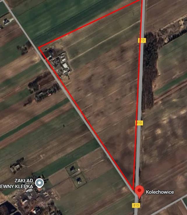 Działka rolna 1,5 ha Kolechowice, gm. Ostrów Lubelski