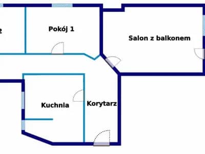 Przestronne 3 pokojowe mieszkanie w centrum!!!