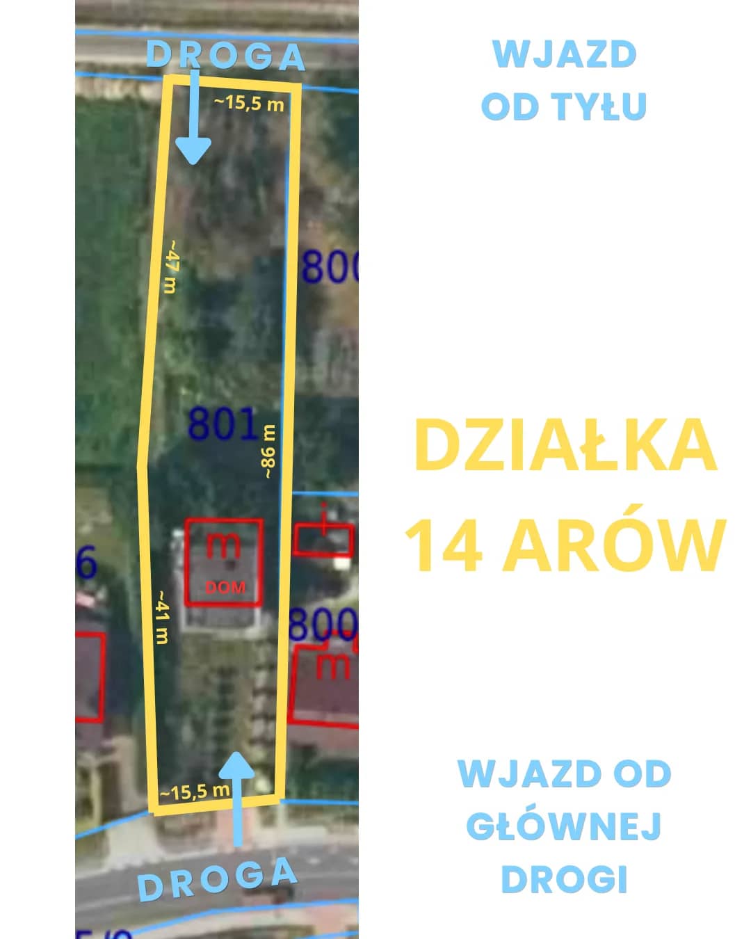 Dom inwestycyjny 2 mieszkania | 14 ar | 150 m2 | gm. SKAWINA
