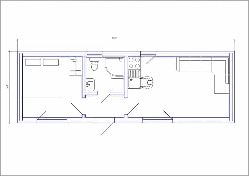 Dom modułowy Toscana 35 m2