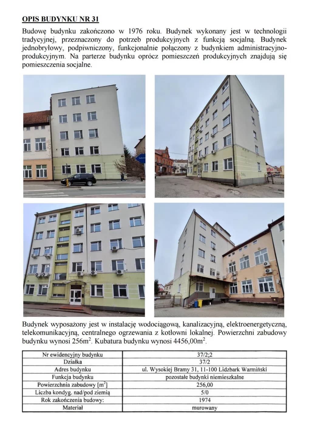 SYNDYK sprzeda budynek przemysłowo-biurowy w Lidzbarku Warmińskim