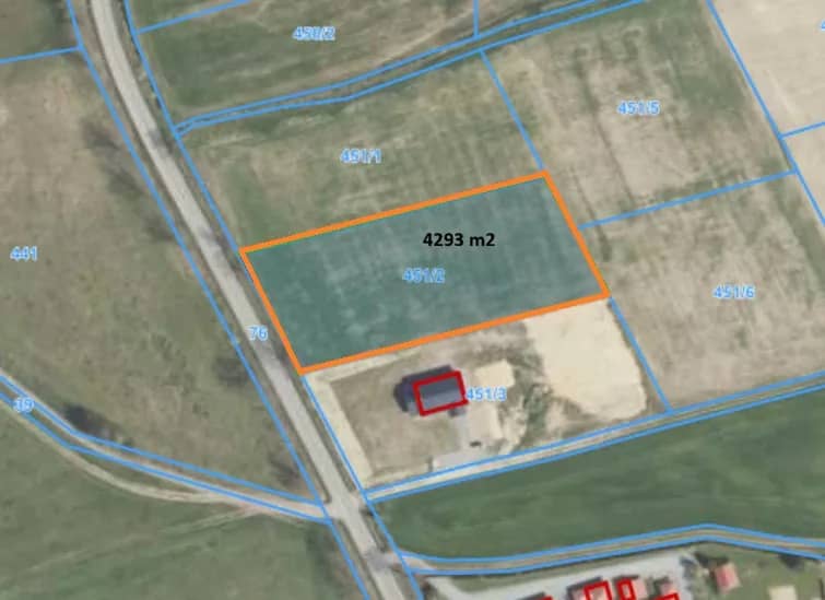 Działka 4292 m² z widokiem na Sudety | Wolany |