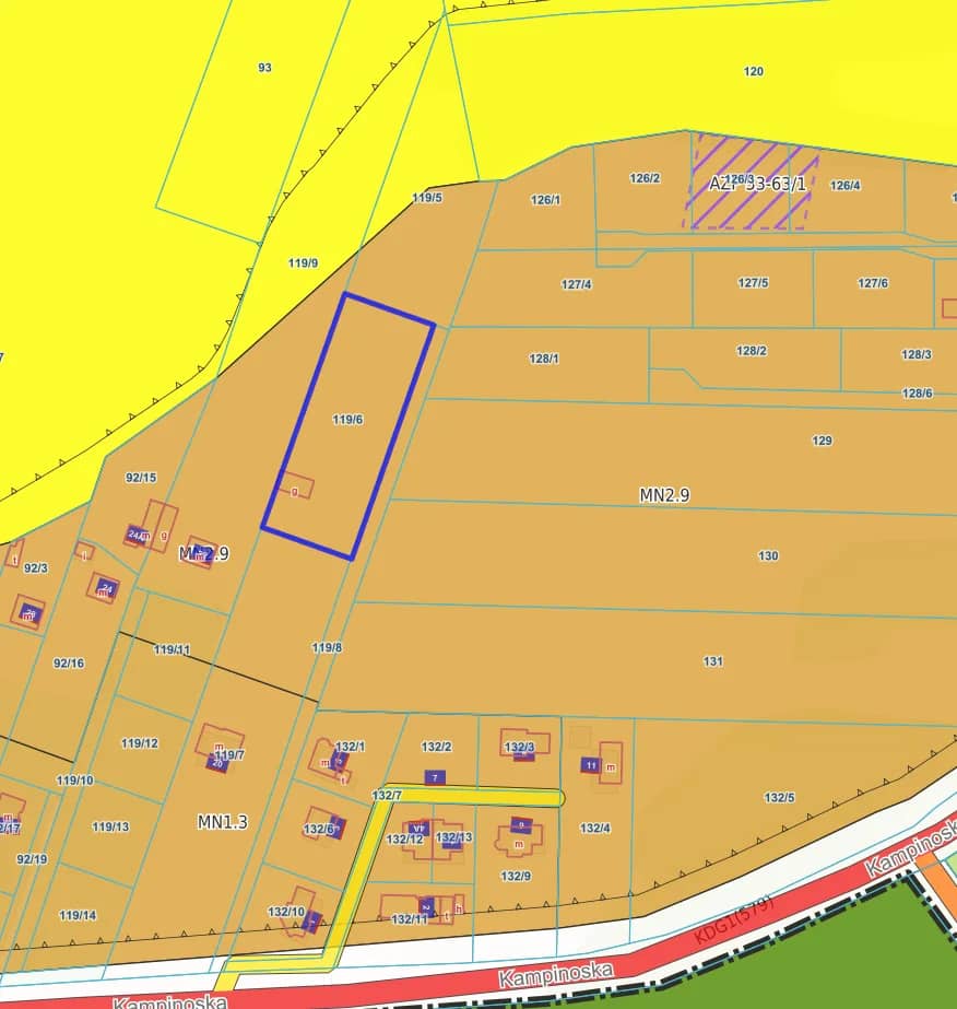 Działka budowlana 3000 m² – Kazuń Bielany