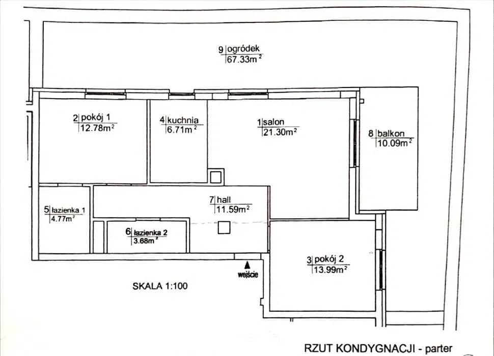 Mieszkanie 76mkw, 3-pokojowe, nowoczesne, umeblowane, ogródek.
