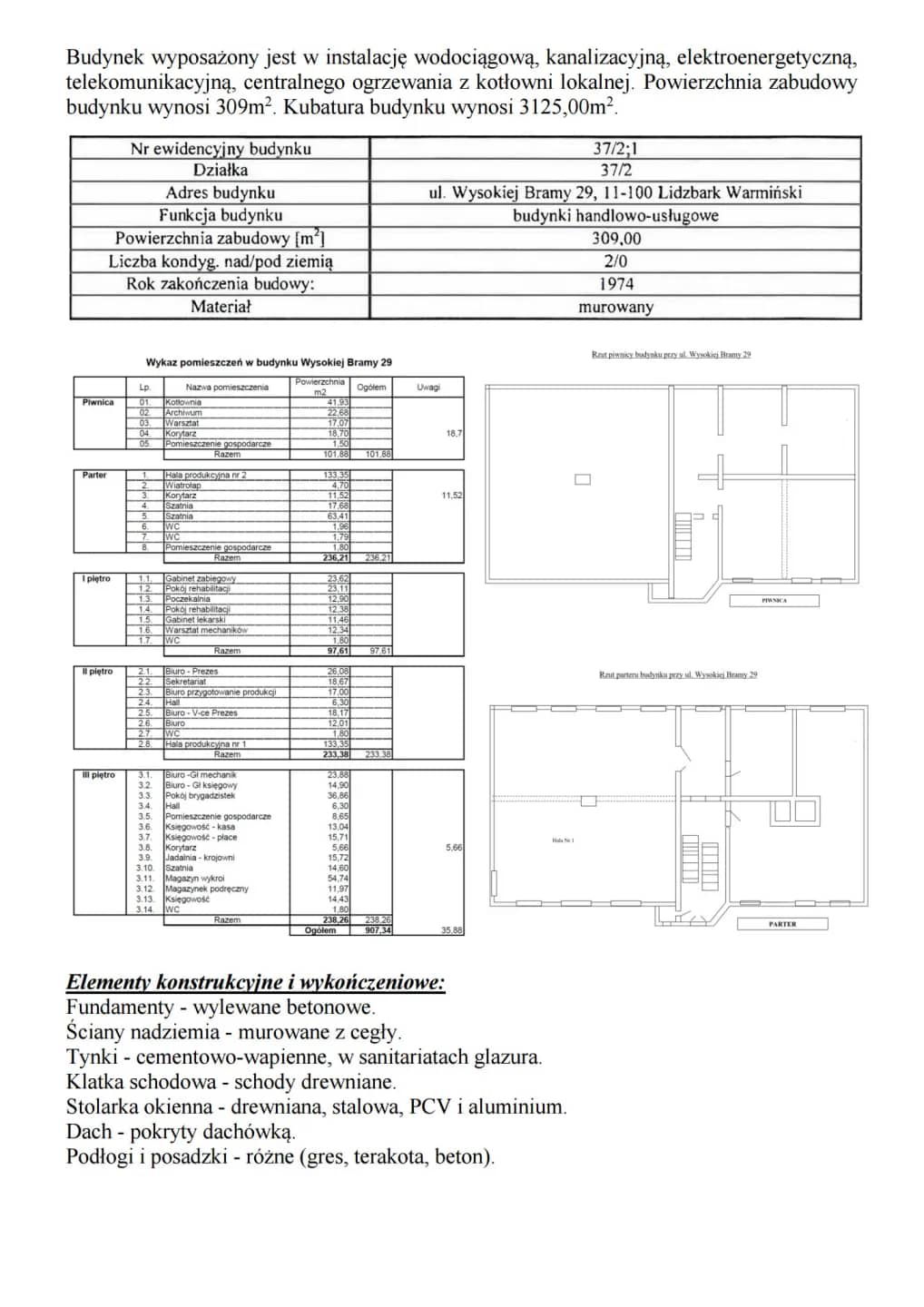 SYNDYK sprzeda budynek przemysłowo-biurowy w Lidzbarku Warmińskim