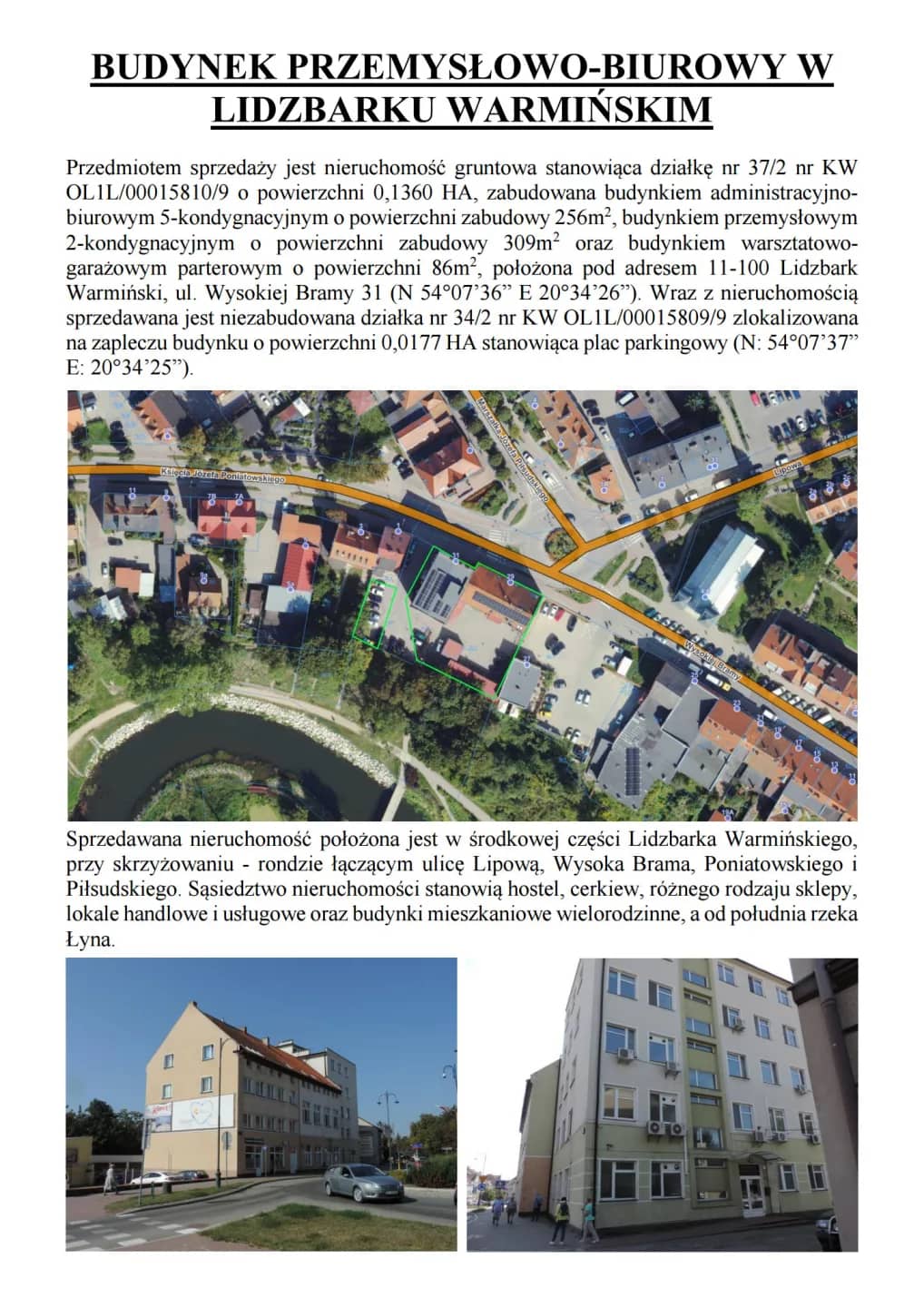 SYNDYK sprzeda budynek przemysłowo-biurowy w Lidzbarku Warmińskim