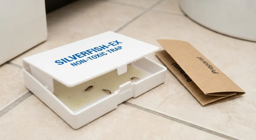 Preparat i pułapka na rybiki — środki do zwalczania rybików w łazience