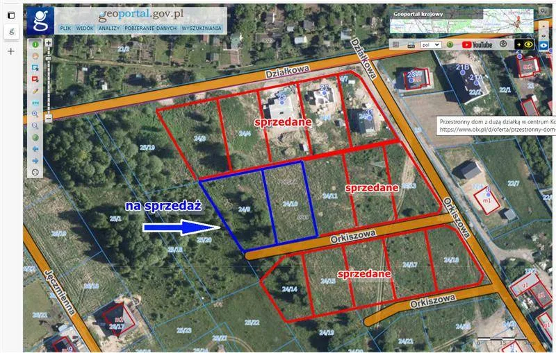 Działka budowlana 1189 m2 w cichej i spokojnej części Koszalina przy ulicy Działkowej