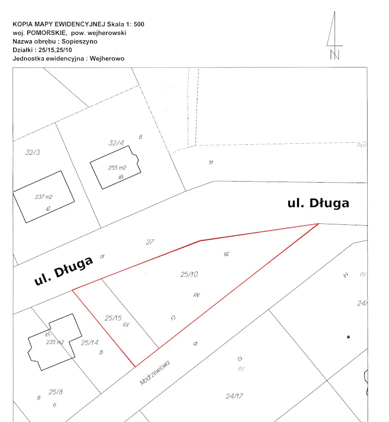 Działka budowlana 978 m2 w Sopieszynie