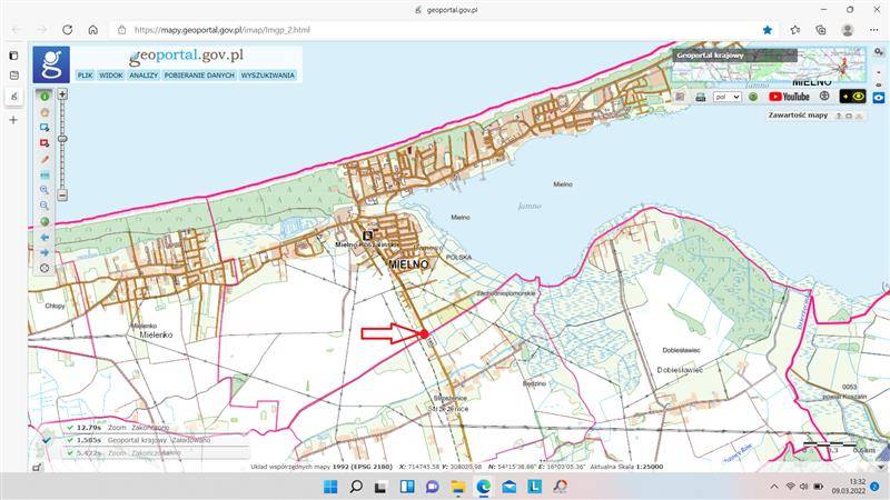 Działka inwestycyjna w Mielnie nr 333/6