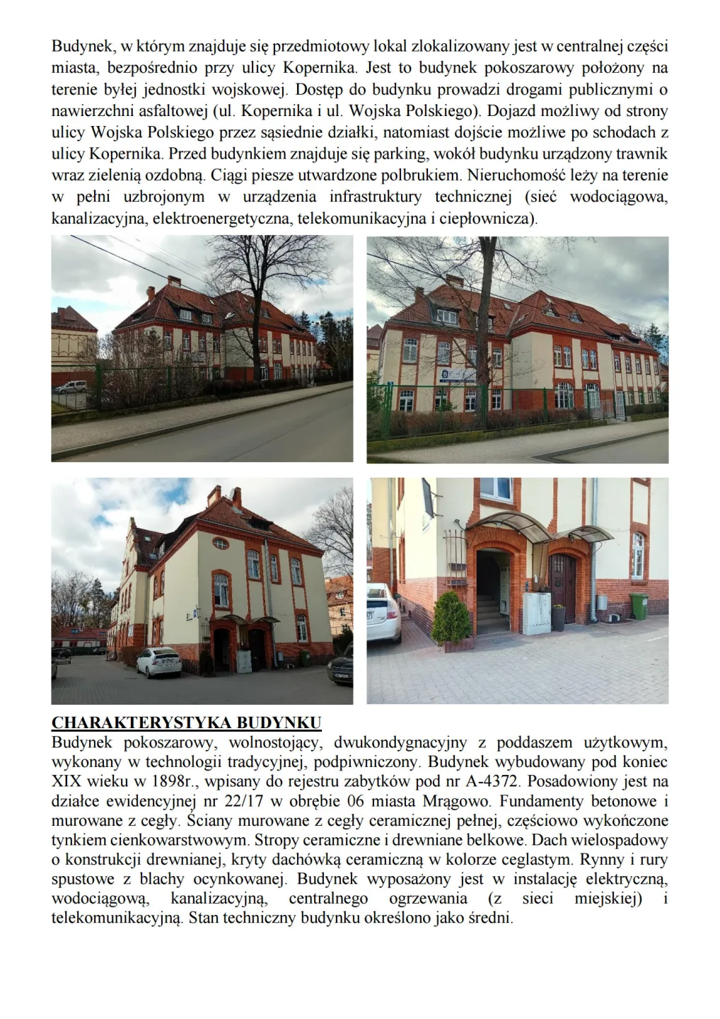 Syndyk sprzeda lokal Mragowo ul. Kopernika 2A/22