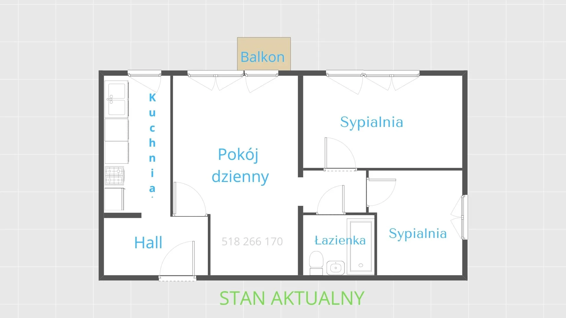 3 lub 4 pok. , Marysin Wawerski