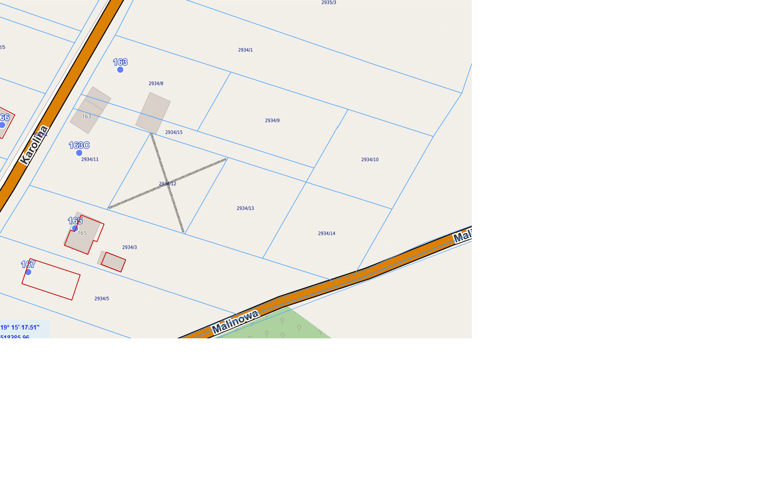 ATRAKCYJNA DZIAŁKA BUDOWLANA W OSIEKU PRZY UL. KAROLINA