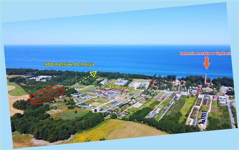 Działki gruntu leżące w kompleksie działek, Gąski, gm. Mielno