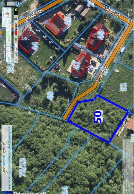 Działka budowlana 1032m2 przy ulicy Podmiejskiej, Koszalin