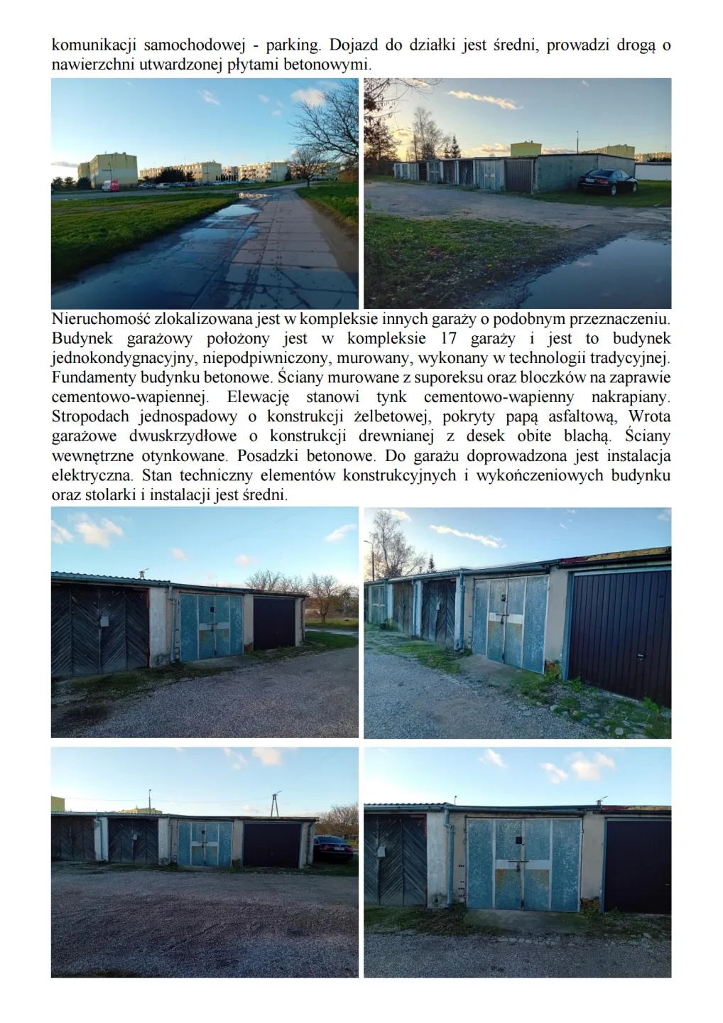 Syndyk sprzeda garaż w Bisztynku