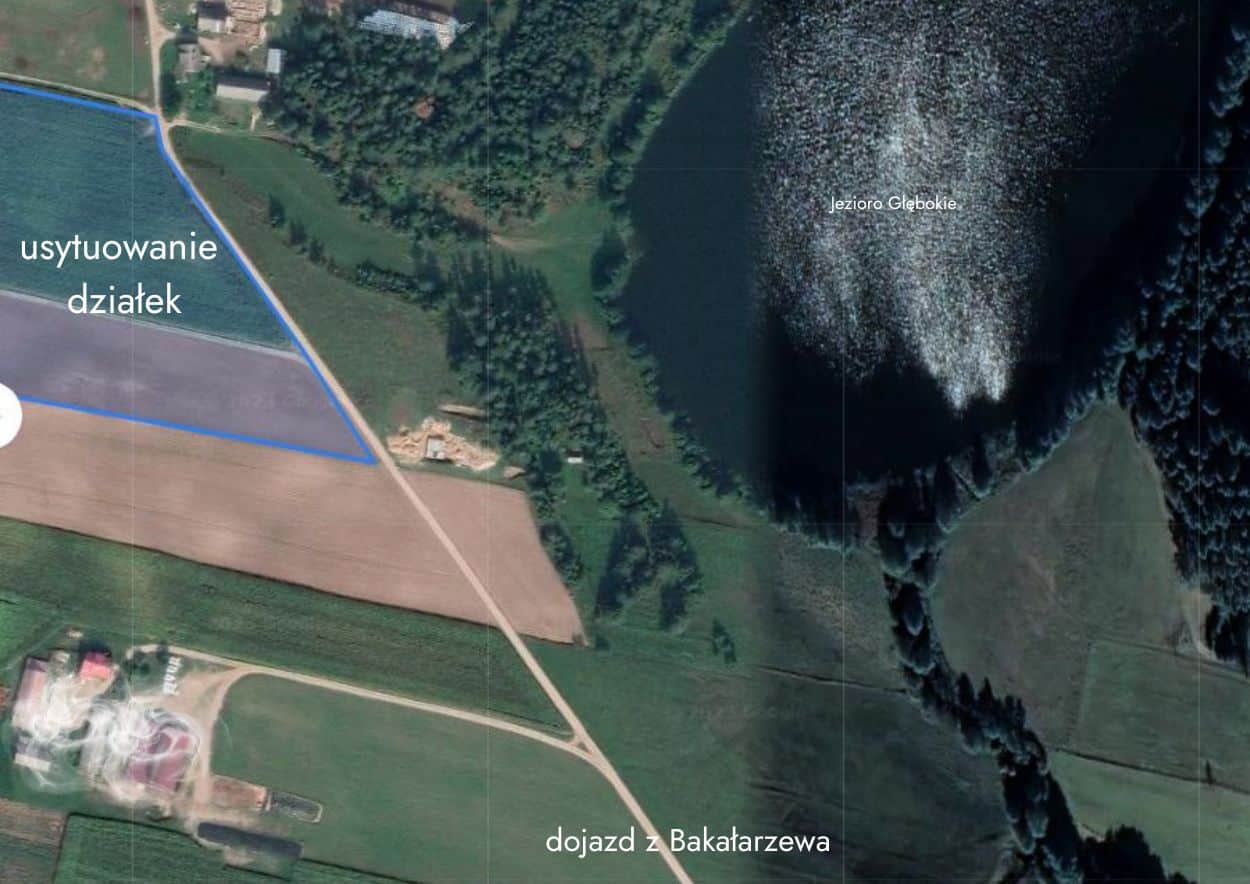 Atrakcyjna działka budowlana blisko jeziora - Bakałarzewo