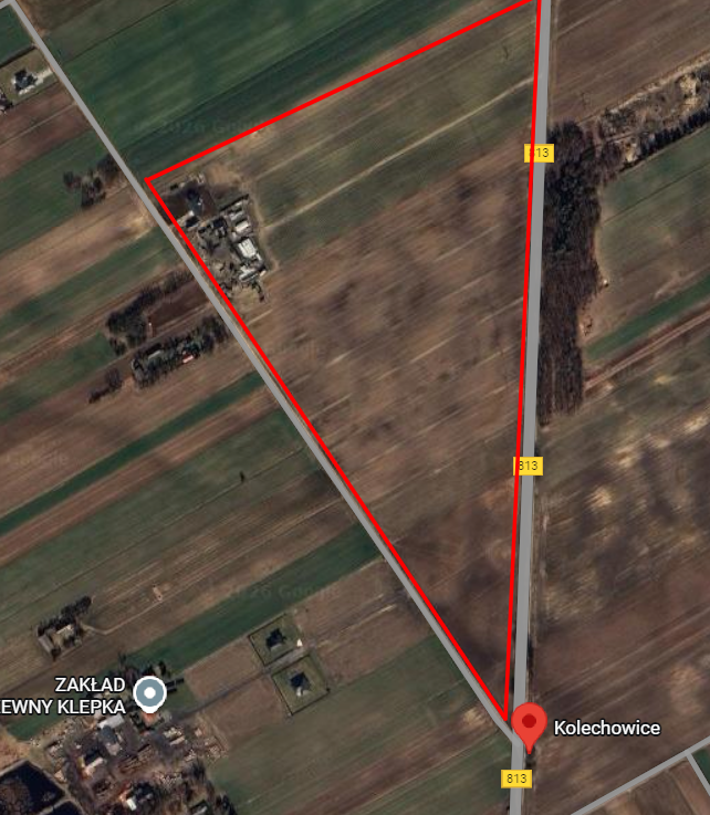 Działka rolna 1,5 ha Kolechowice, gm. Ostrów Lubelski