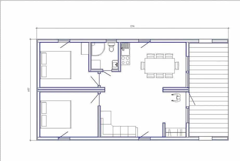 Domek modułowy Lyon 88 m2