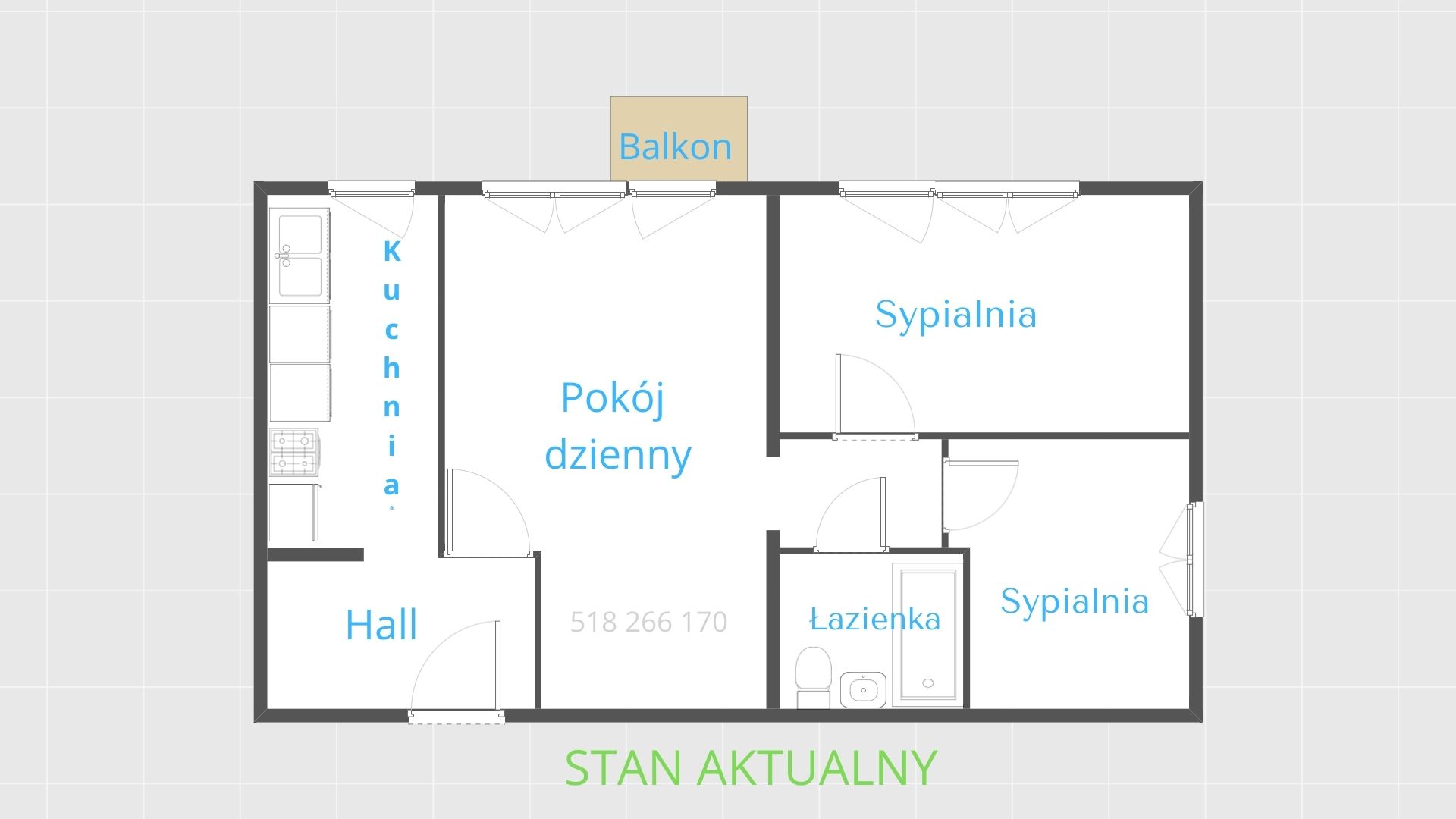 3 lub 4 pok. , Marysin Wawerski