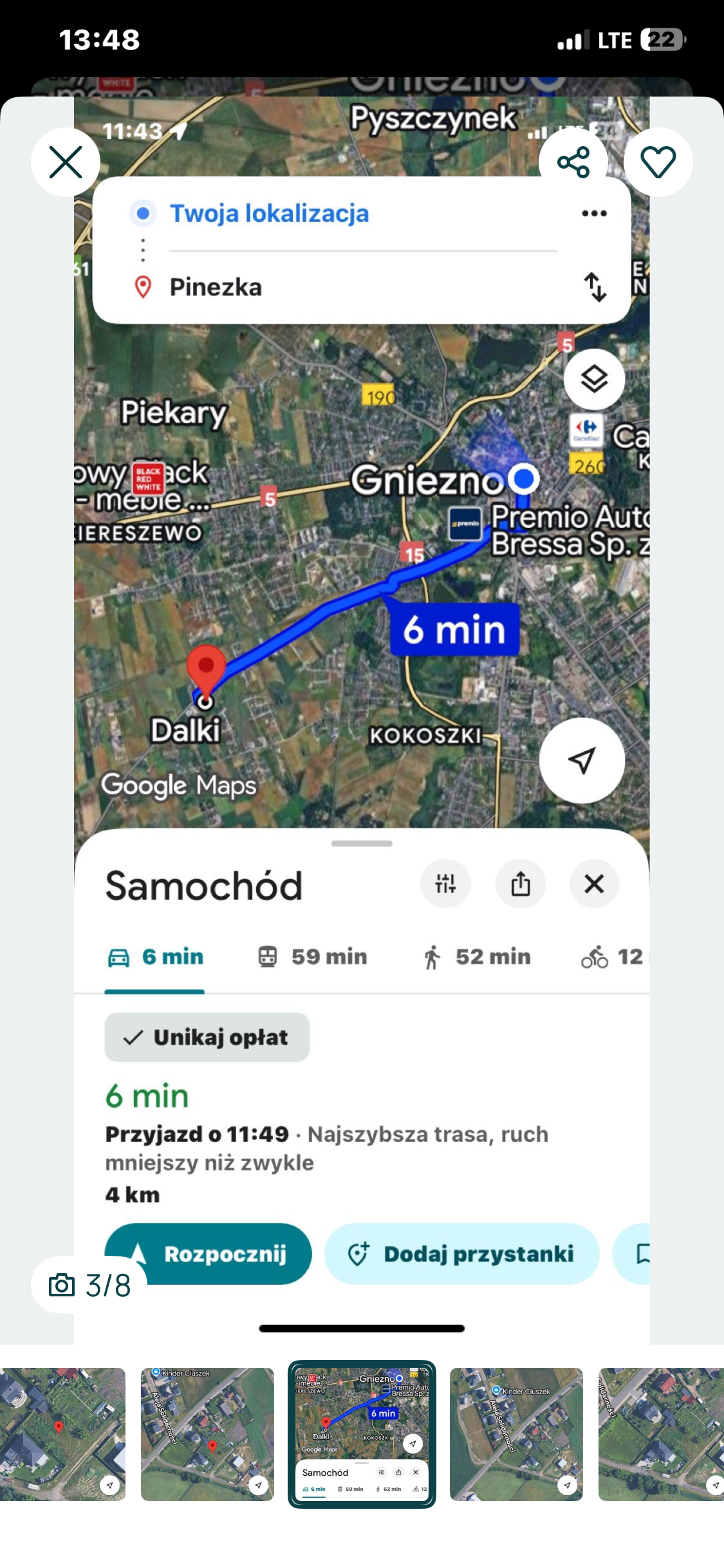 Działka budowlana Dalki