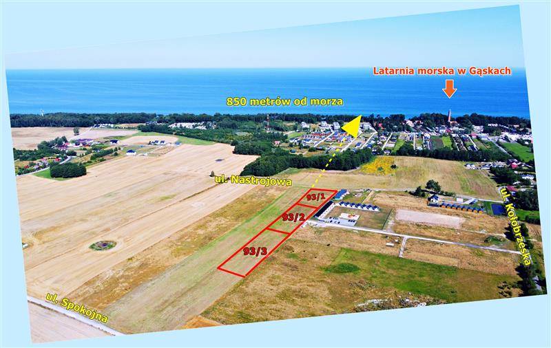 Malowniczo położone działki  w Gąskach, Paprotno,Mielno