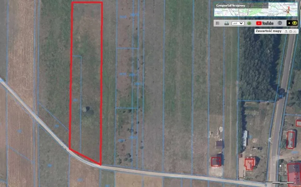 Działka budowlana 1400m2 Surmaczówka z warunkami zabudowy, 3 x 14 ar