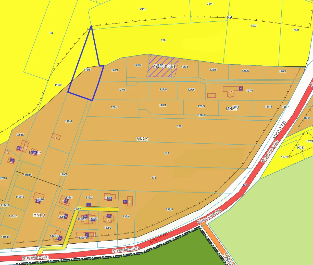 Działka budowlana 3000 m² – Kazuń Bielany, blisko Warszawy