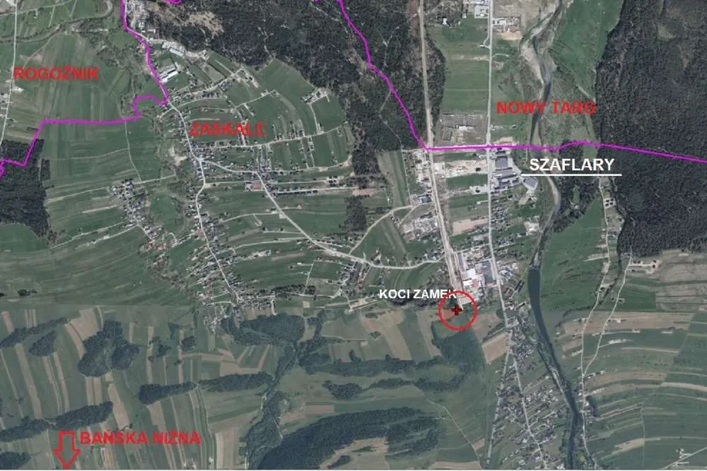 Działka Szaflary przy Kocim Zamku