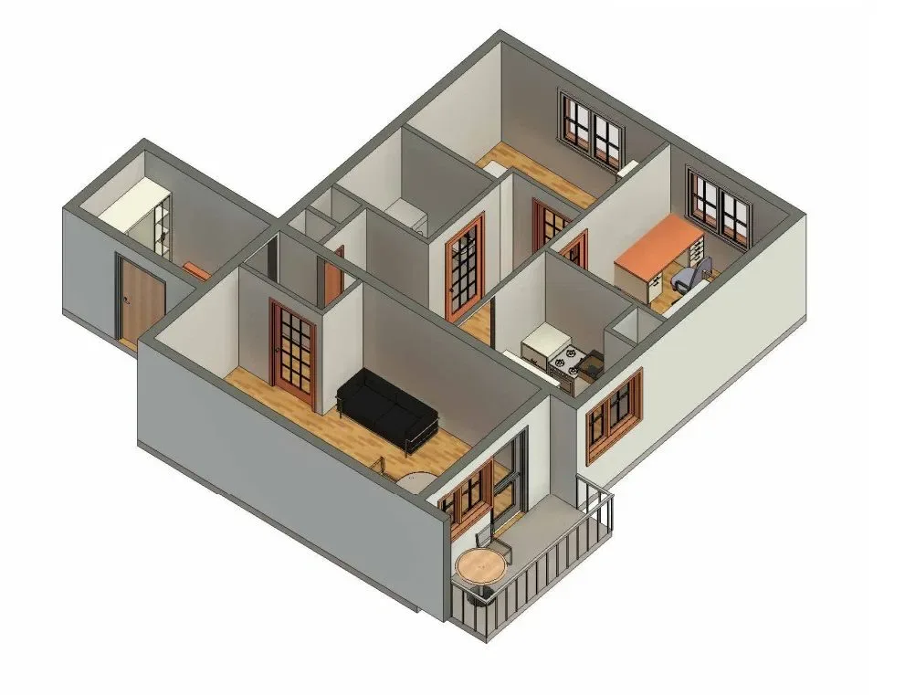 Mieszkanie 3-pokojowe z balkonem, 54m2 Katowice