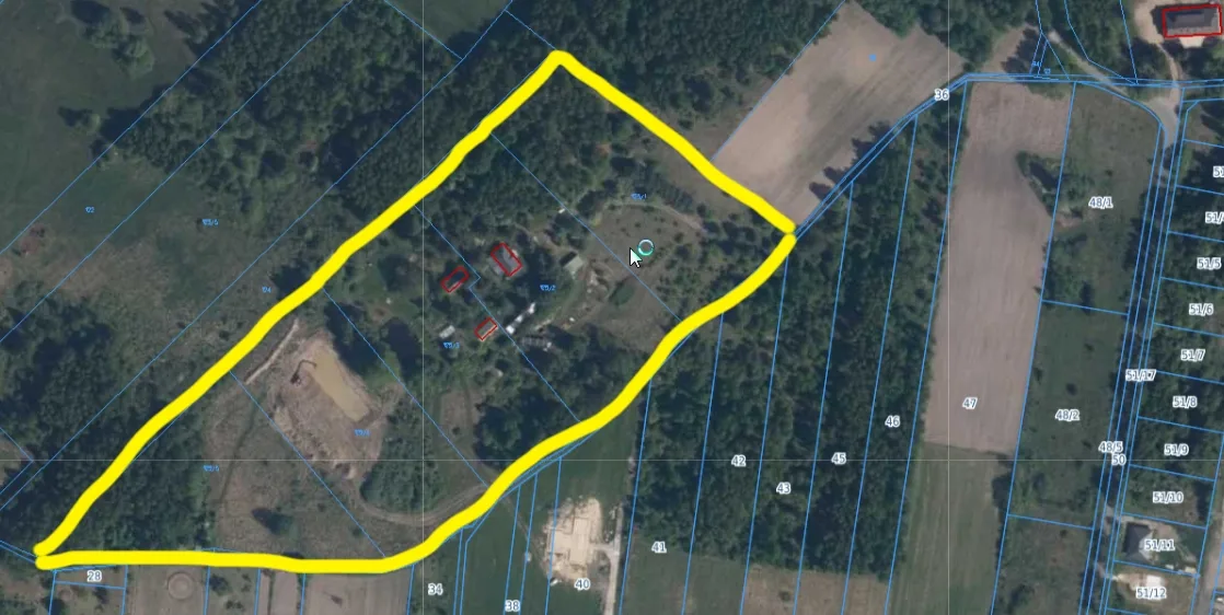 Posiadłość 4,6 ha z budynkami blisko Warszawy