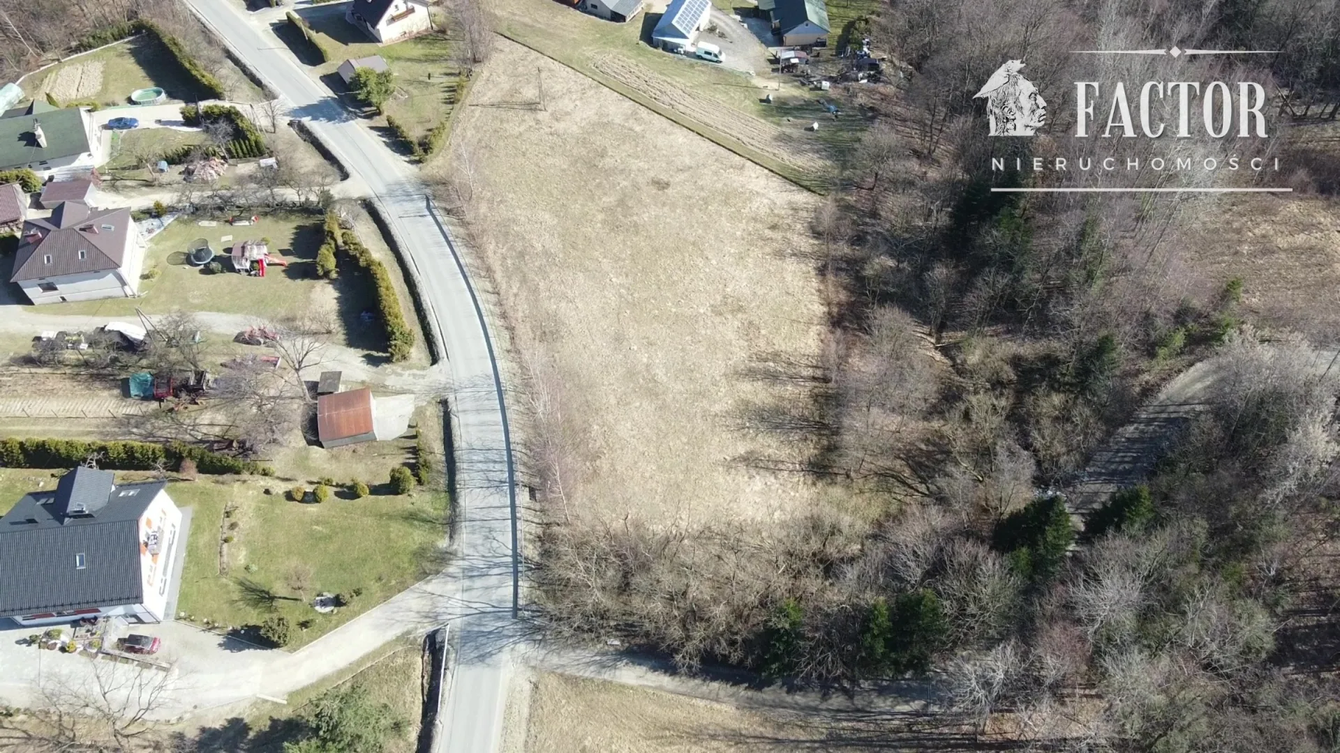 Działka budowlano-rolna 18,46 ara – Bieśnik, gm. Łużna