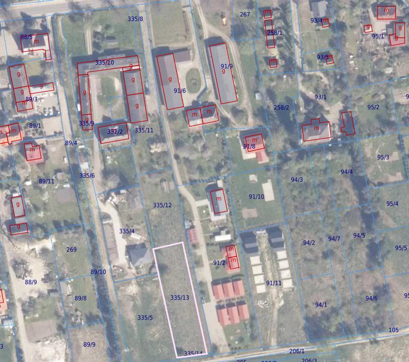 Działka w Mielenku 335/13 między Lipową i Topolową