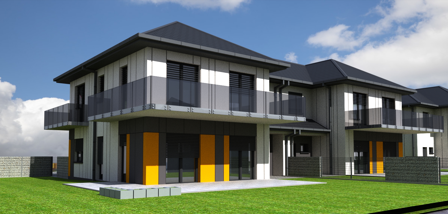 Zeroemisyjne Domy Hybrydowe Nad Potokiem w Słotwinie