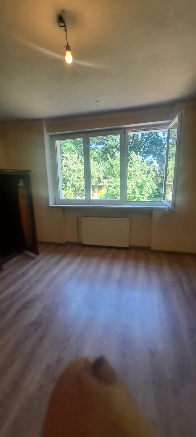 Połowa domu z ogrodem.