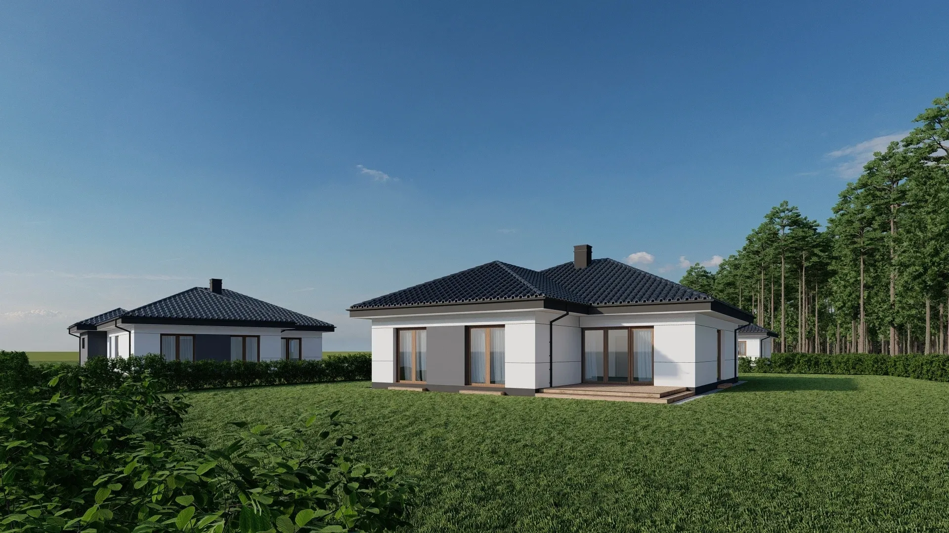 Nowoczesny dom wolnostojący - 141 m2 - Duża działka
