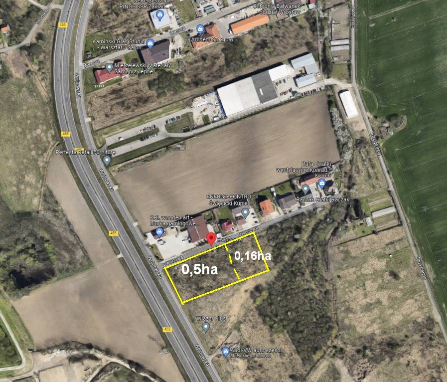 Działka 6700m² do wynajęcia lub na sprzedaż. [ŁANY KOŁO WROCŁAWIA]