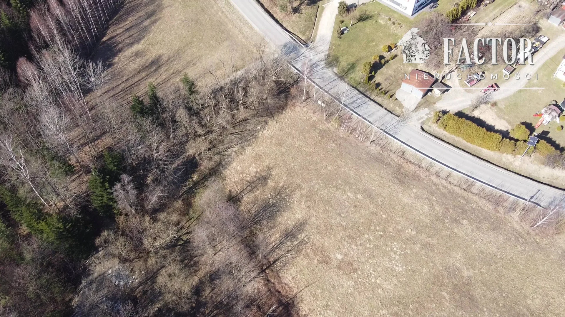 Działka budowlano-rolna 18,46 ara – Bieśnik, gm. Łużna