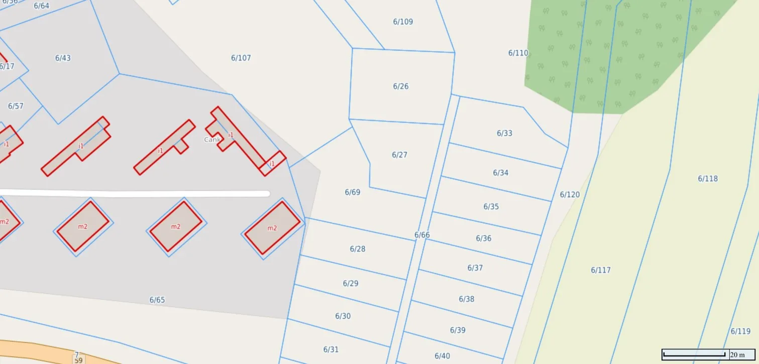 Działka rolno budowlana 865 m² z WZ – Canki (gmina Ryn) bezp