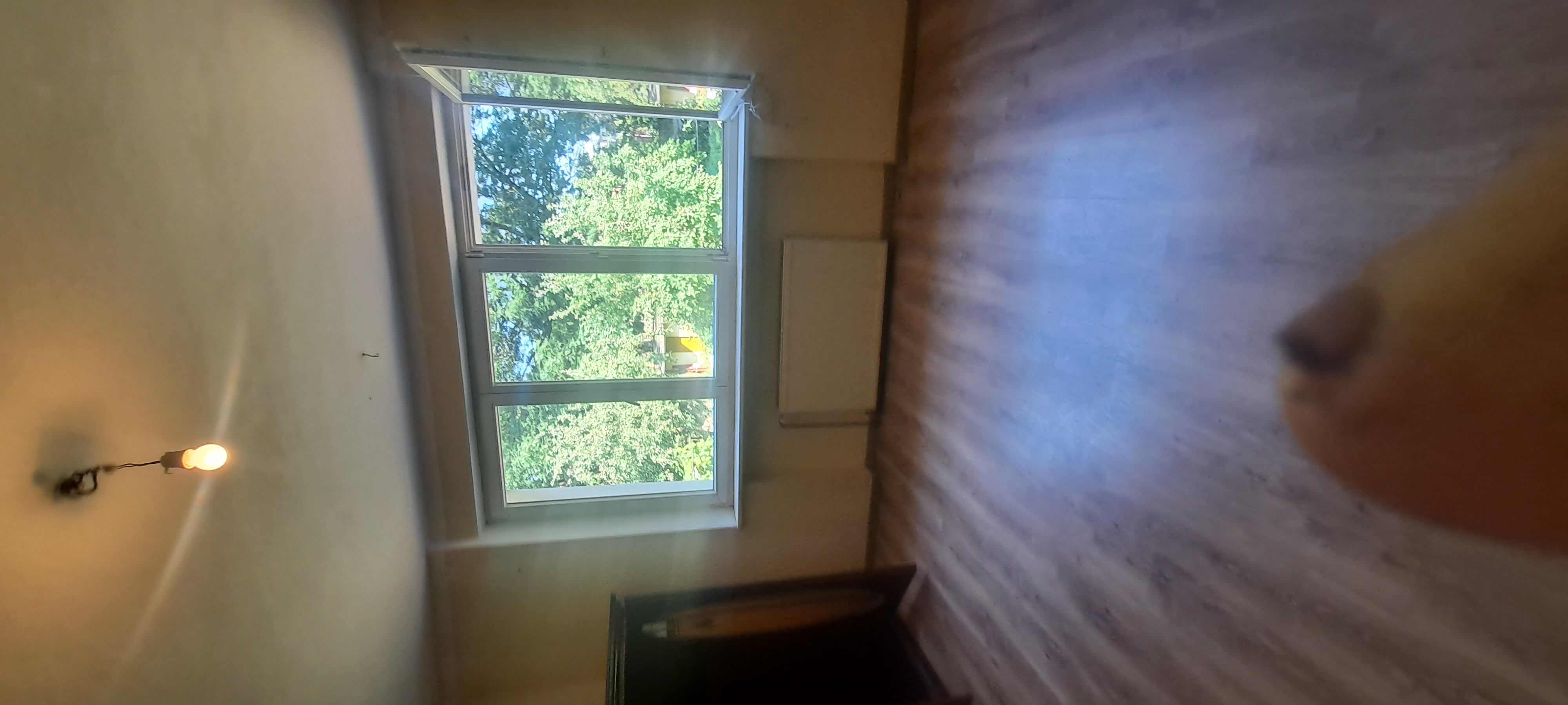 Połowa domu z ogrodem.