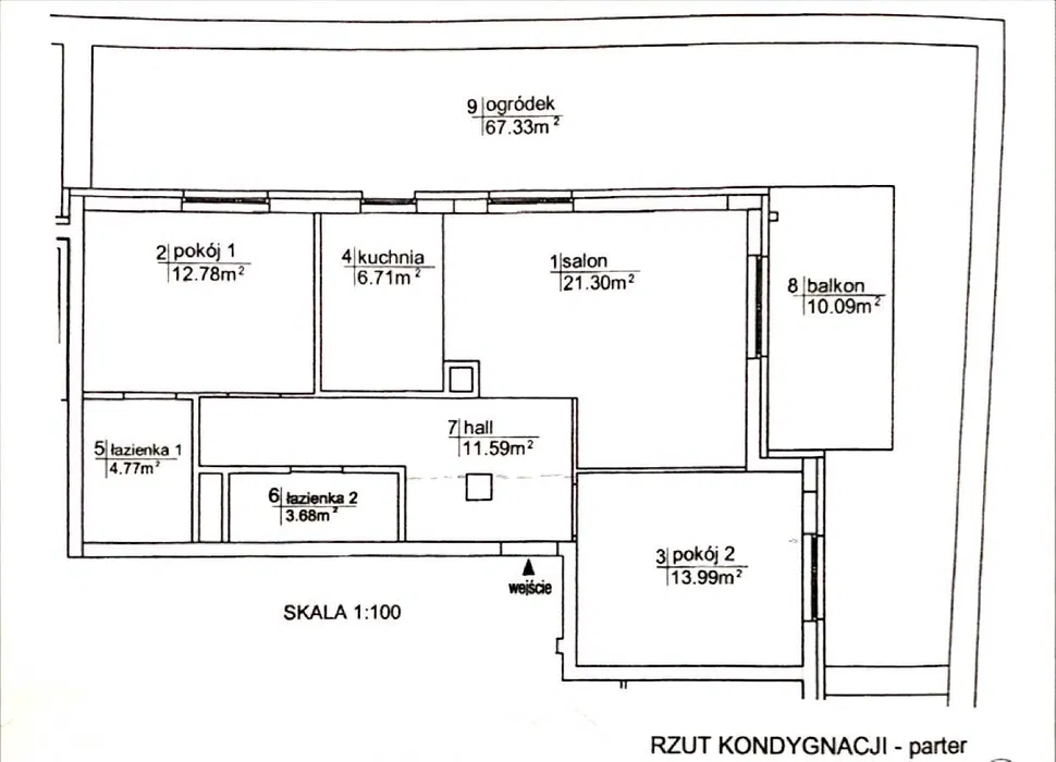Mieszkanie 76mkw, 3-pokojowe, nowoczesne, umeblowane, ogródek.