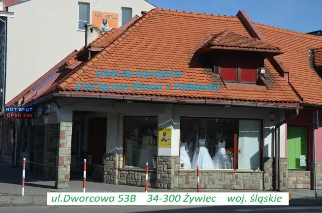 TUŻ PRZY DWORCU do wynajmu 57m2 parter Żywiec Dworcowa 53B