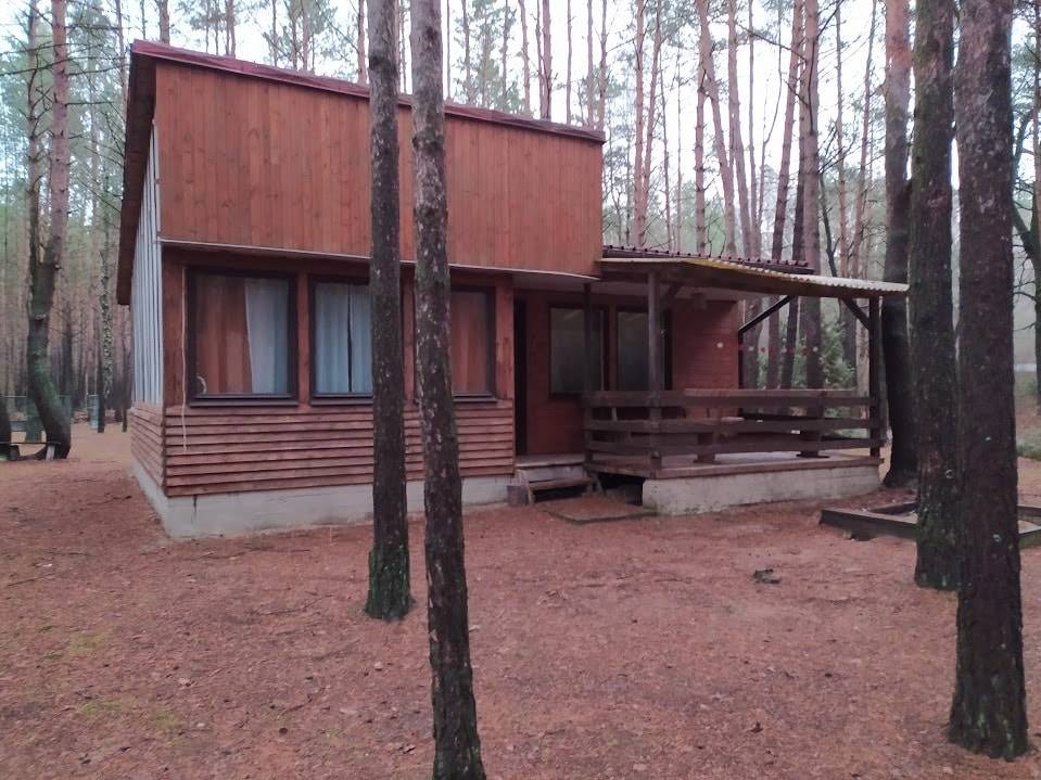 Ładna działka 3761m2 w lesie z domkiem Łosie mieszklano/usługowa z MPZP