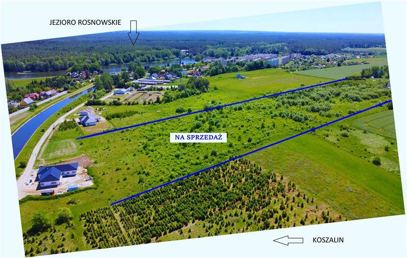 Kompleks działek budowlanych w Rosnowie, gmina Manowo